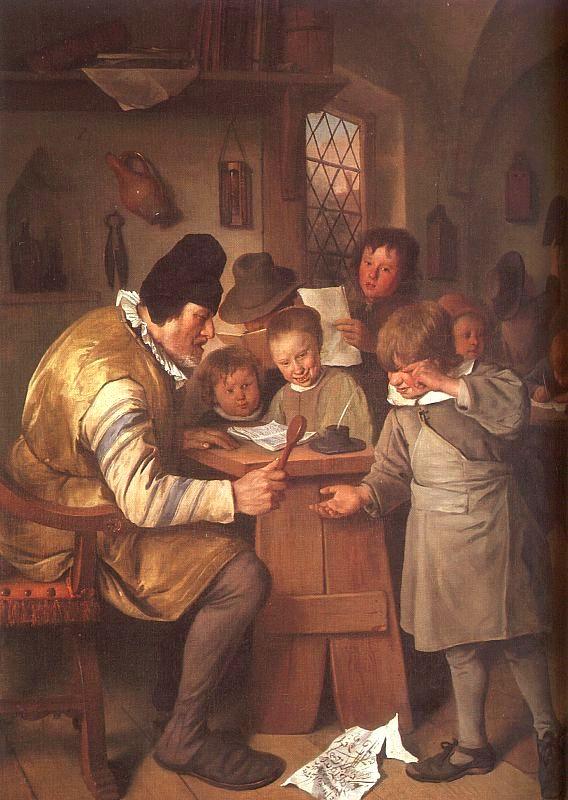 Jan Steen The Schoolmaster oil painting picture